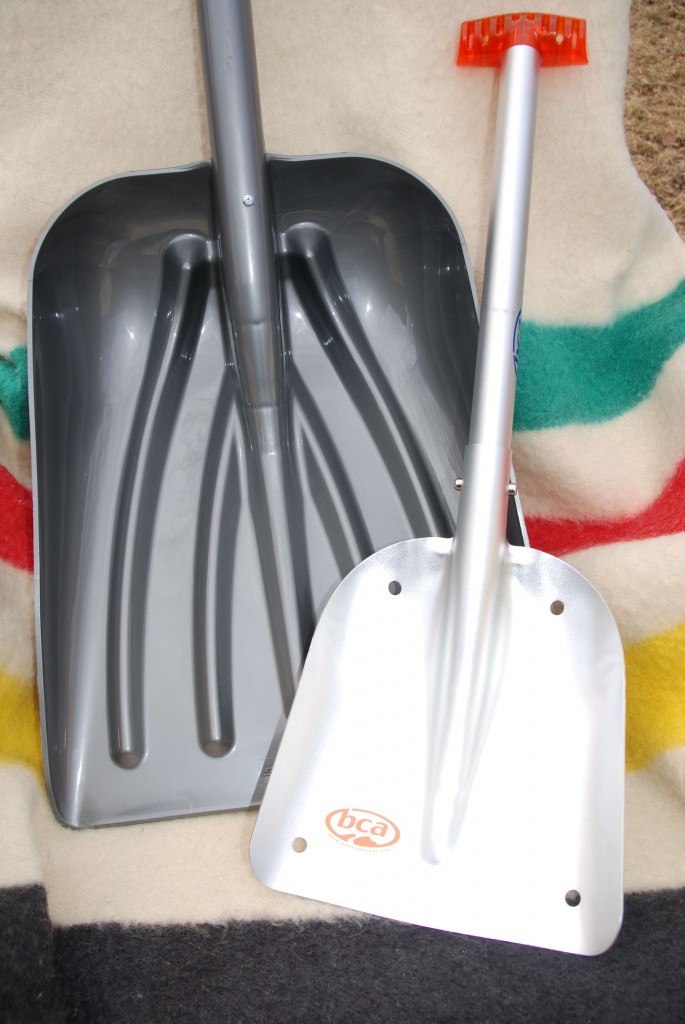 Snow scoop and mountain shovel